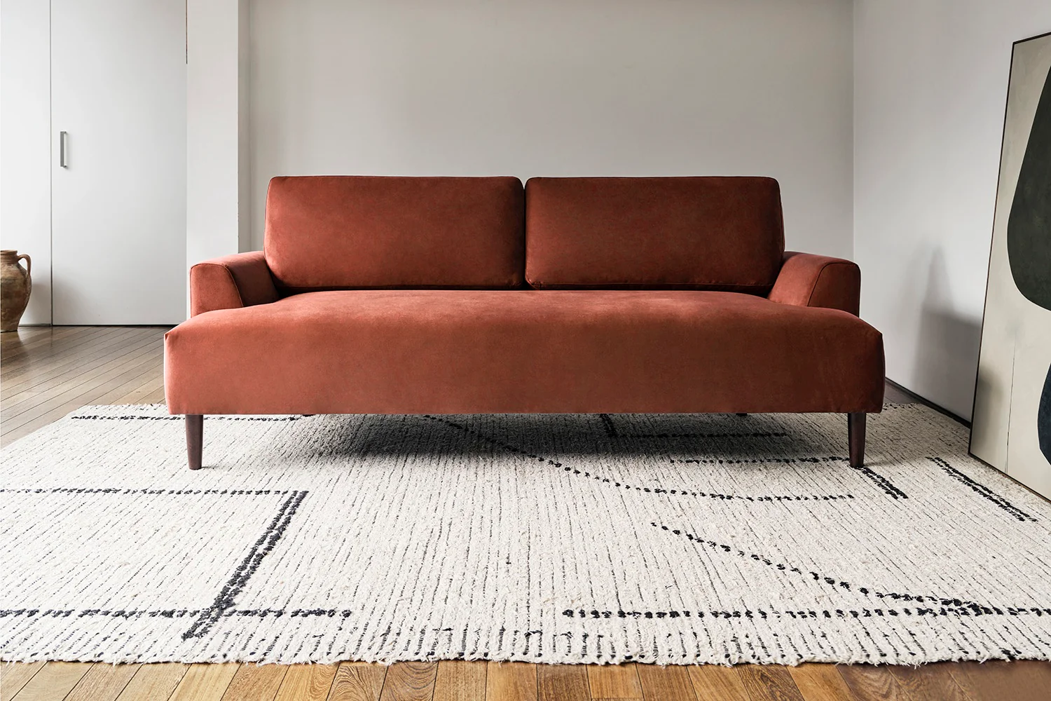 Model 05 3-Seater Sofa, Brick - Image 2