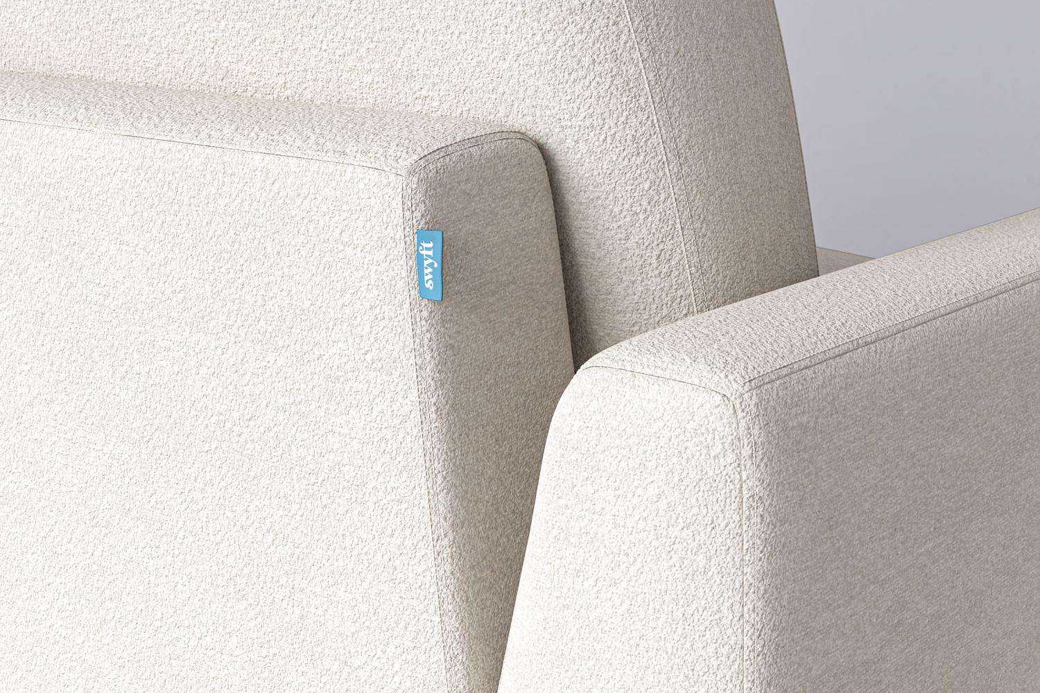 Model 05 3-Seater Sofa with ottoman, Ivory - Image 6