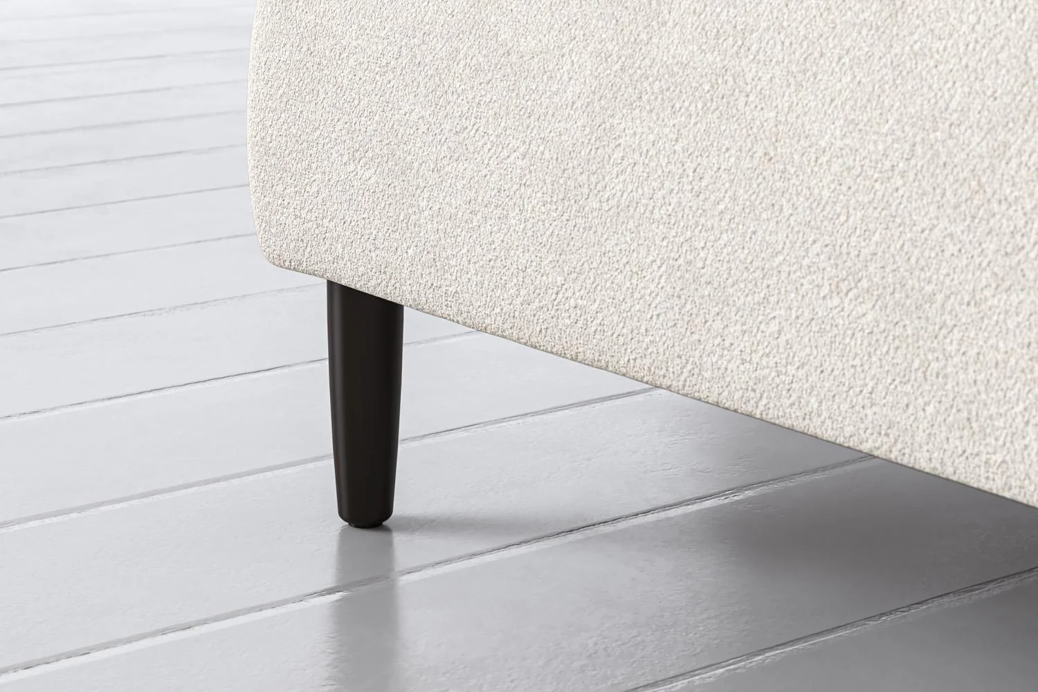 Model 05 3-Seater Sofa with ottoman, Ivory - Image 7