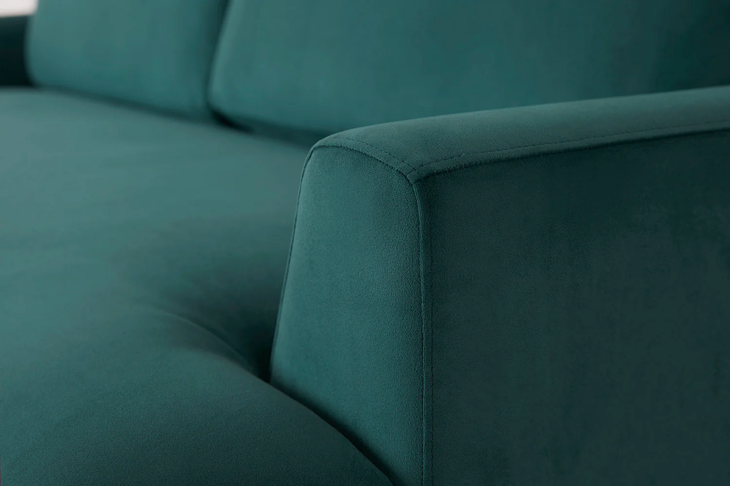 Model 05 3-Seater Sofa with ottoman, Kingfisher - Image 6