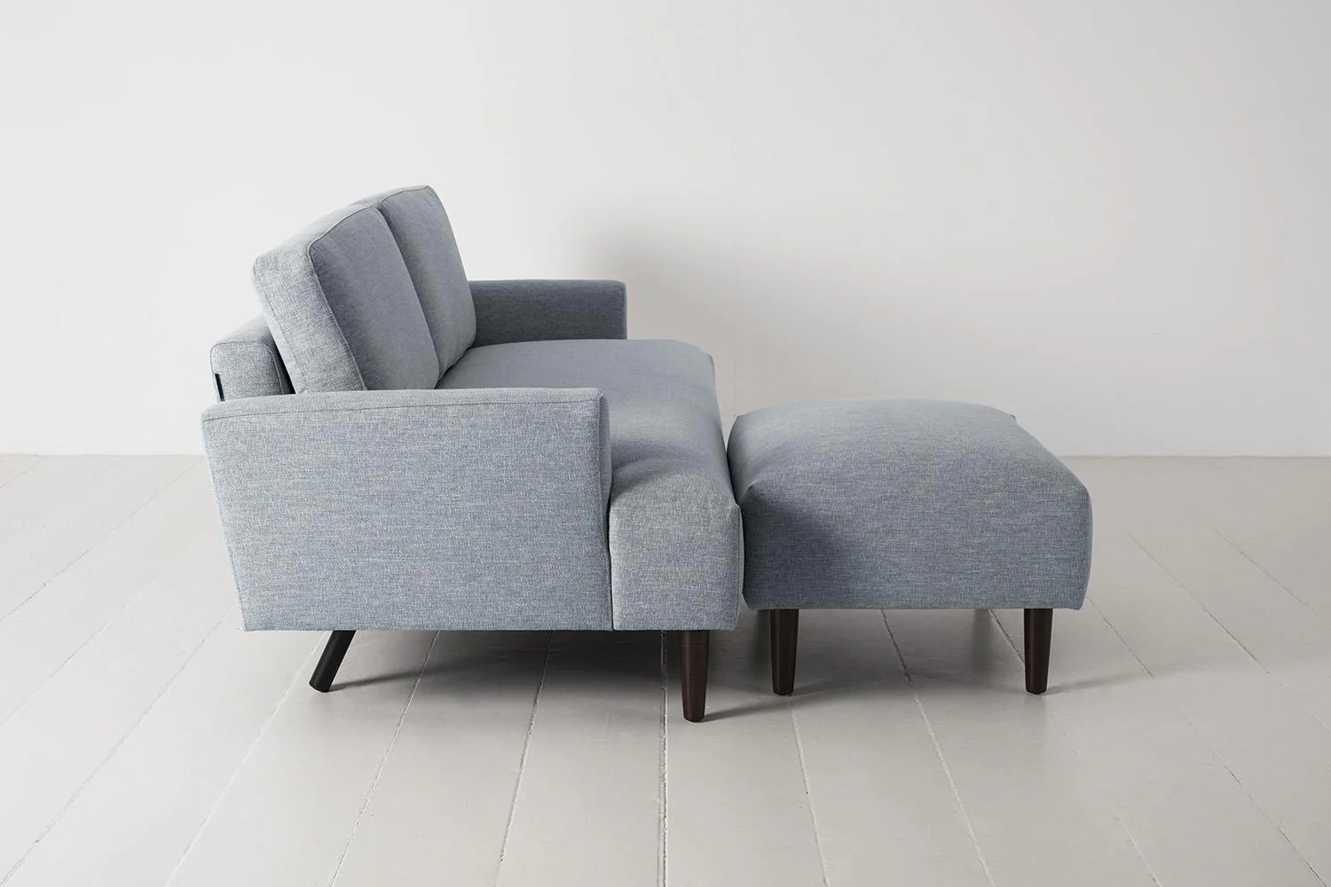 Model 05 3-Seater Sofa with ottoman, Seaglass - Image 4