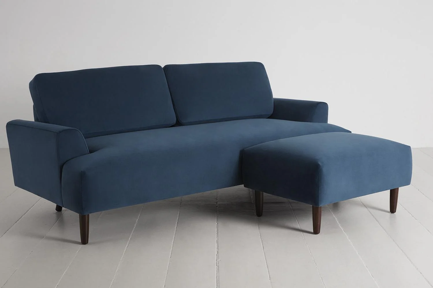 Model 05 3-Seater Sofa with ottoman, Teal - Image 4