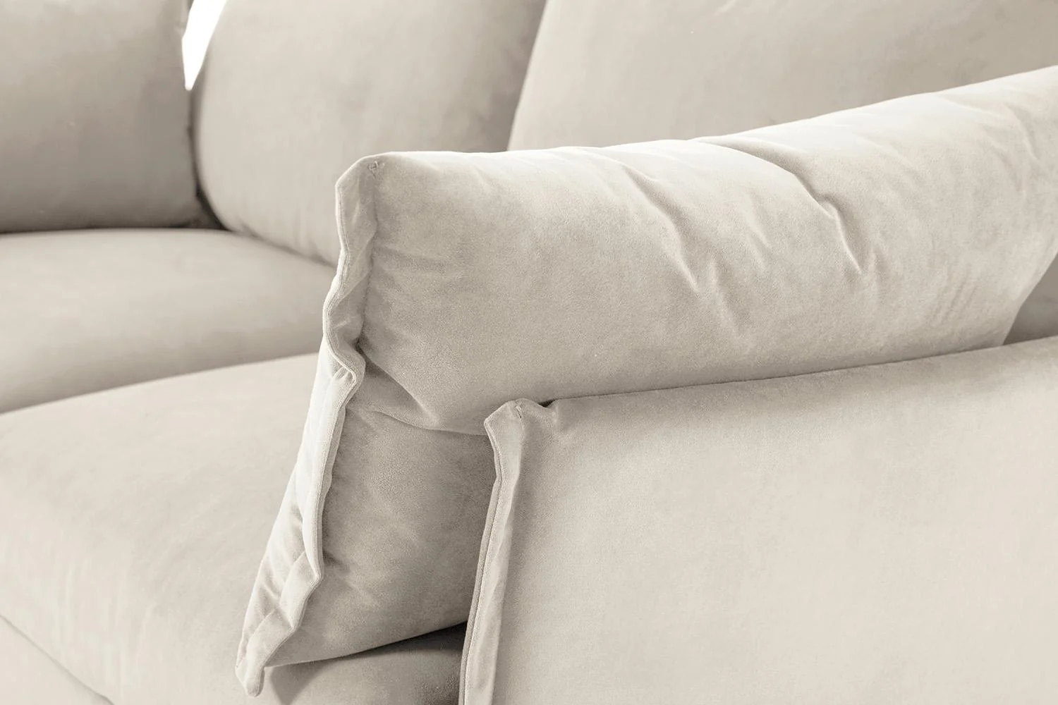 Model 06 2-Seater Left Chaise Sofa, Bone - Image 5