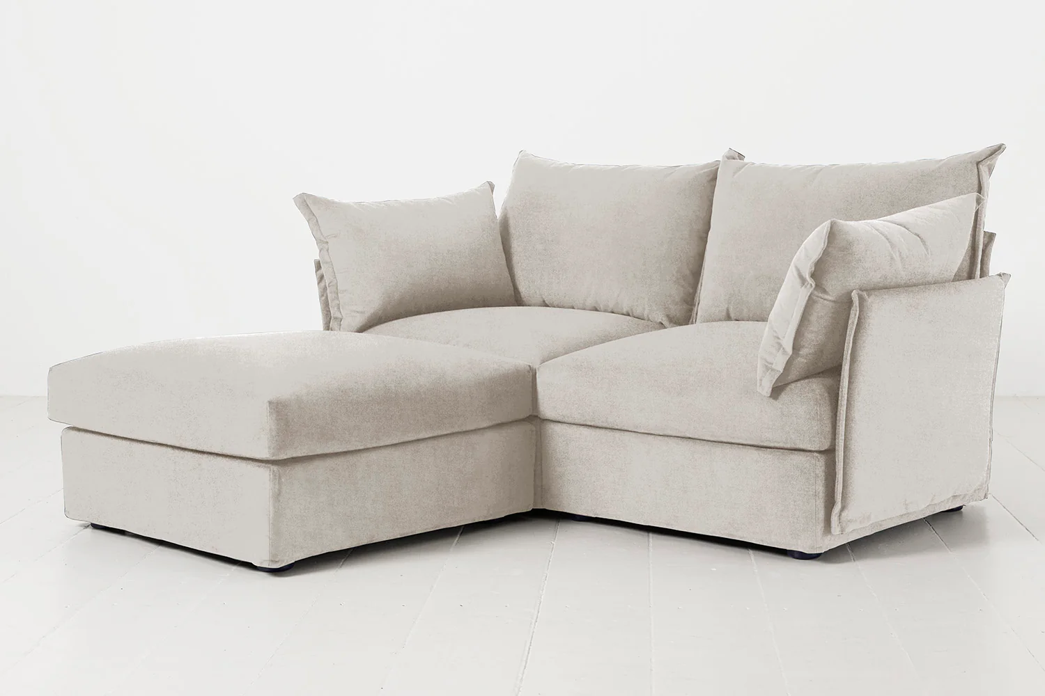 Model 06 2-Seater Left Chaise Sofa, Chalk - Image 3