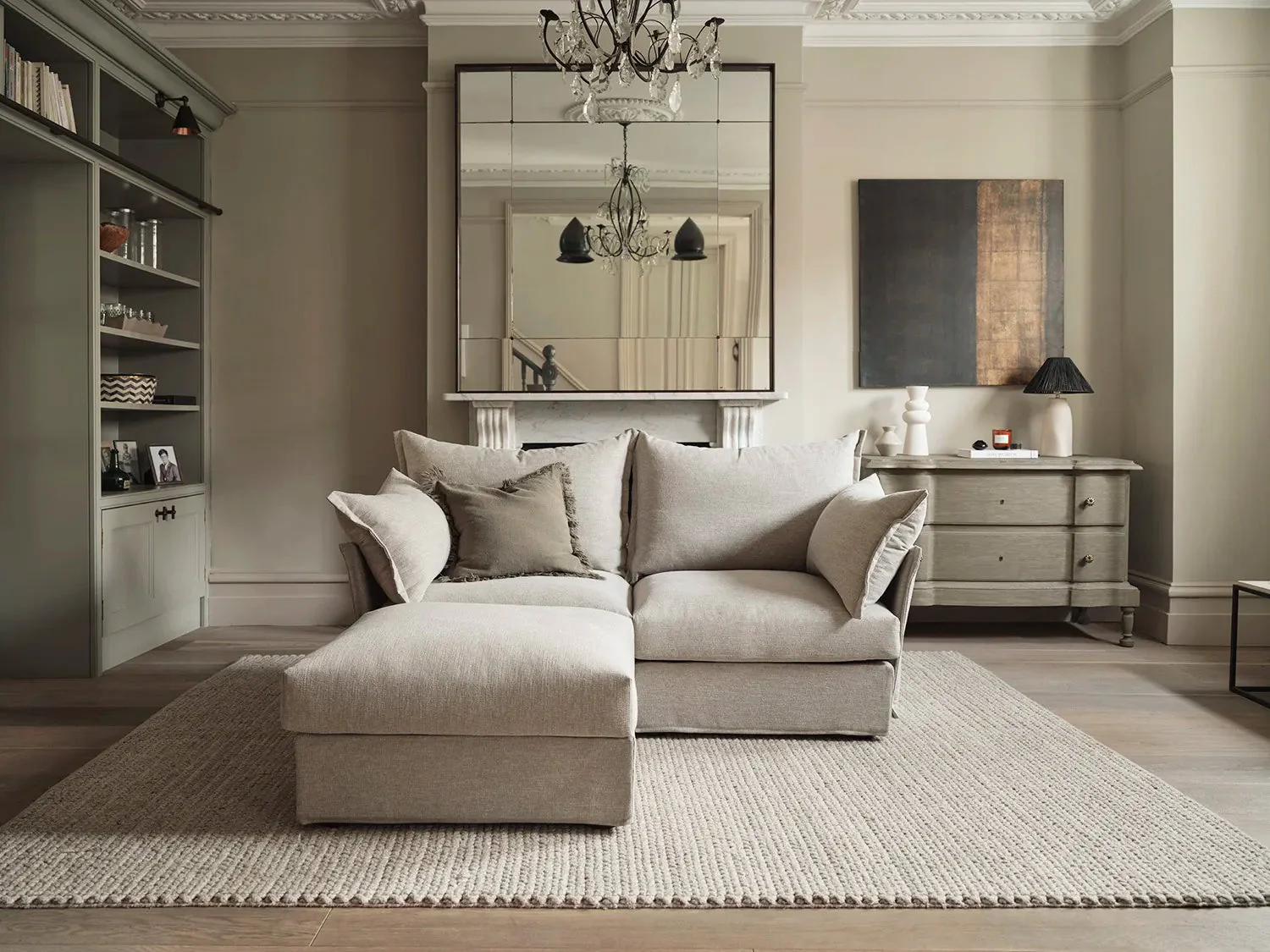 Model 06 2-Seater Left Chaise Sofa, Pumice - Image 2