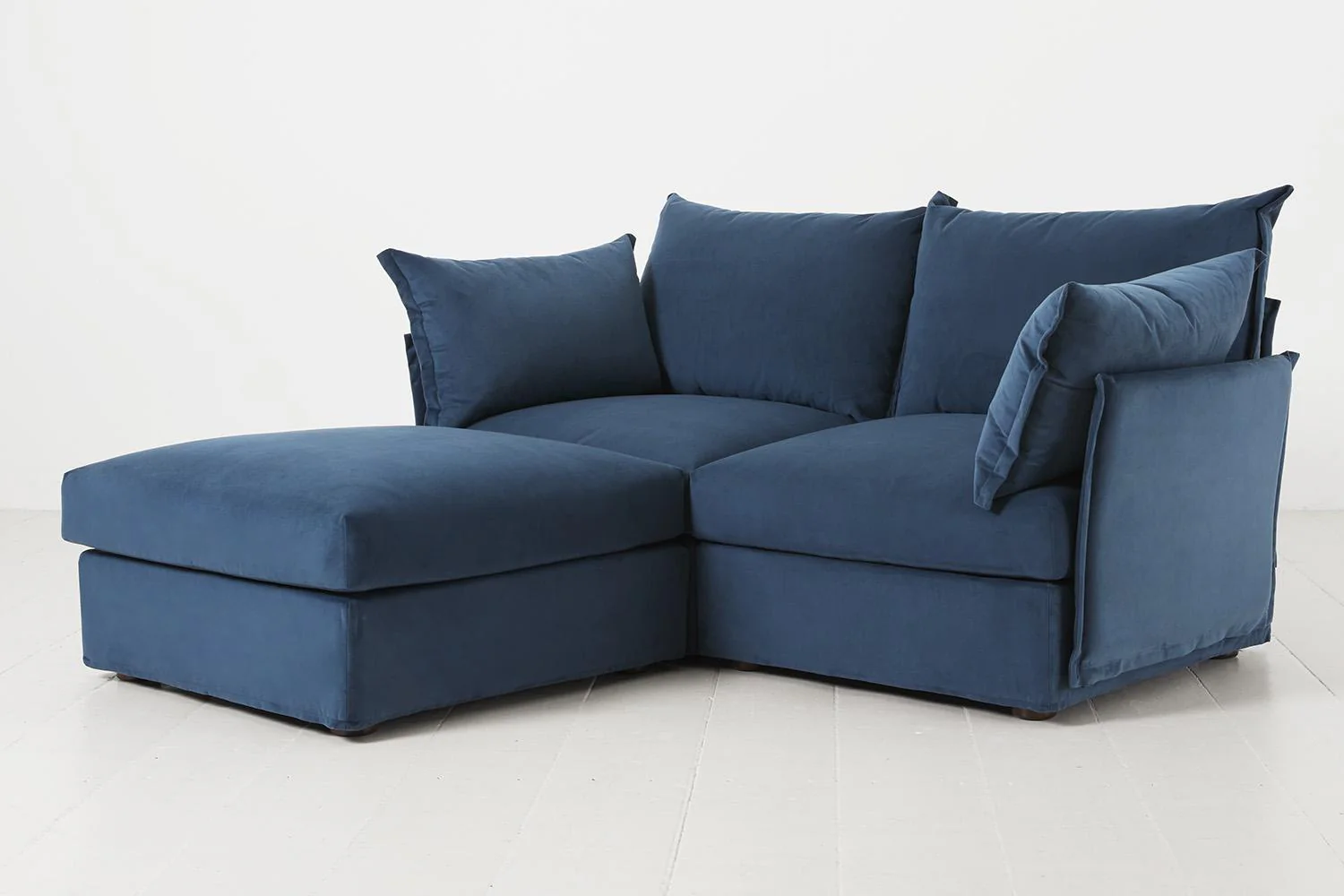 Model 06 2-Seater Left Chaise Sofa, Teal - Image 2