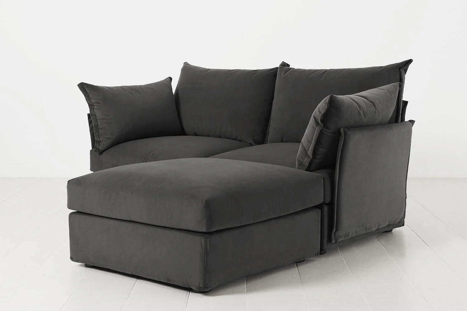 Model 06 2-Seater Right Chaise Sofa, Charcoal - Image 4