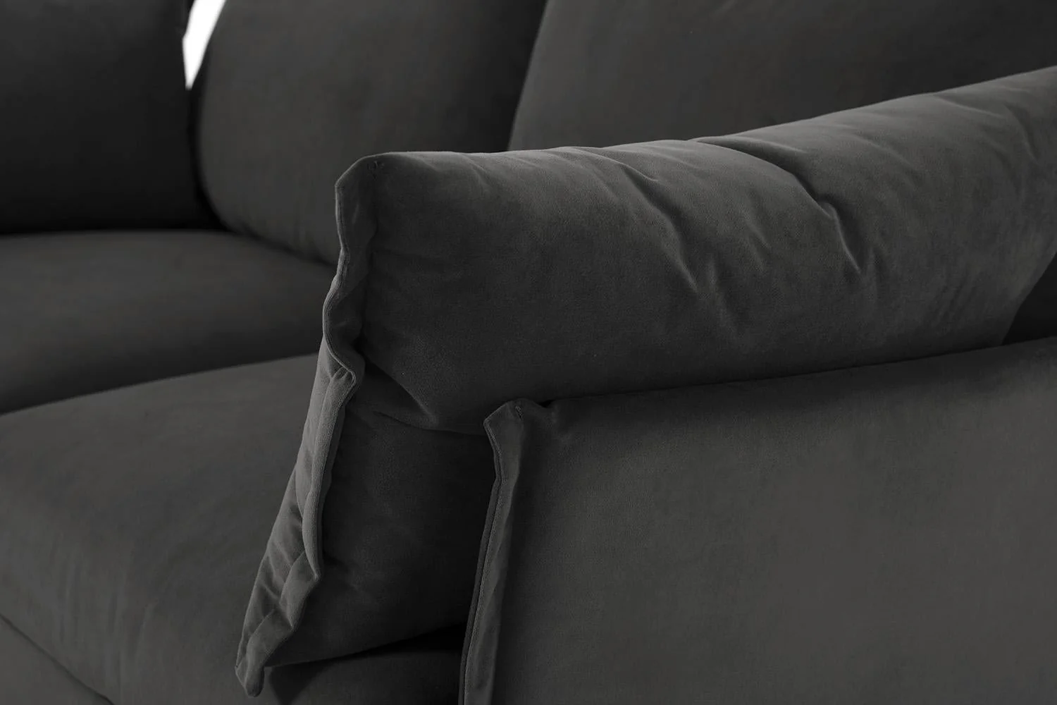 Model 06 2-Seater Right Chaise Sofa, Charcoal - Image 6