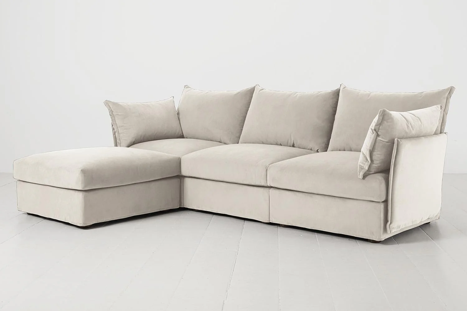 Model 06 3-Seater Left Chaise Sofa, Bone - Image 3