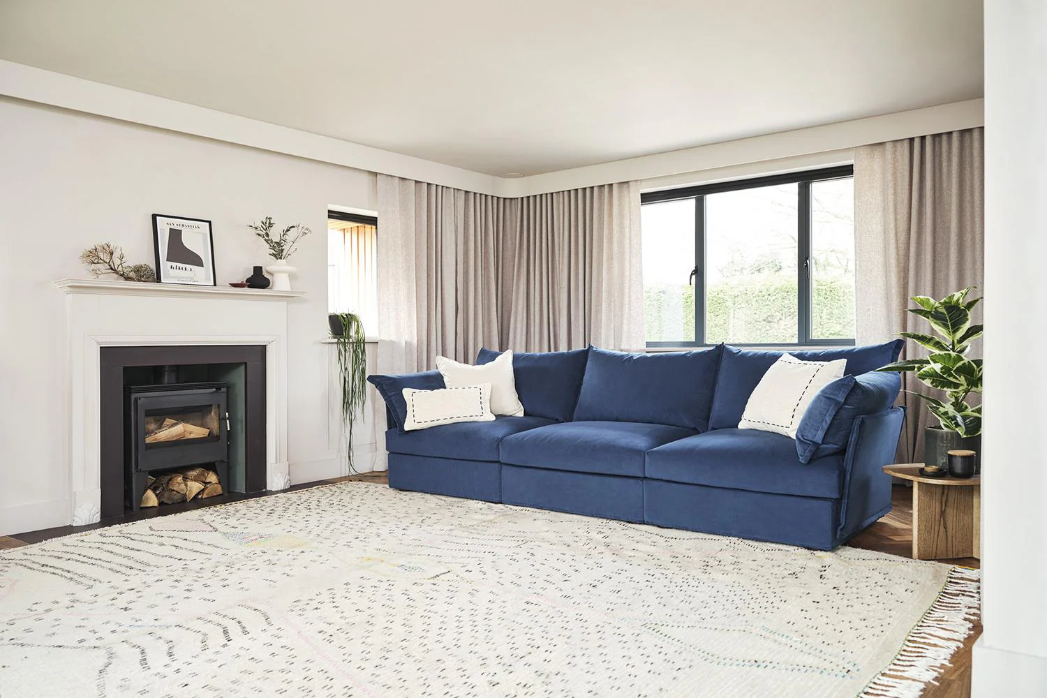 Model 06 3-Seater Sofa, Teal - Image 4