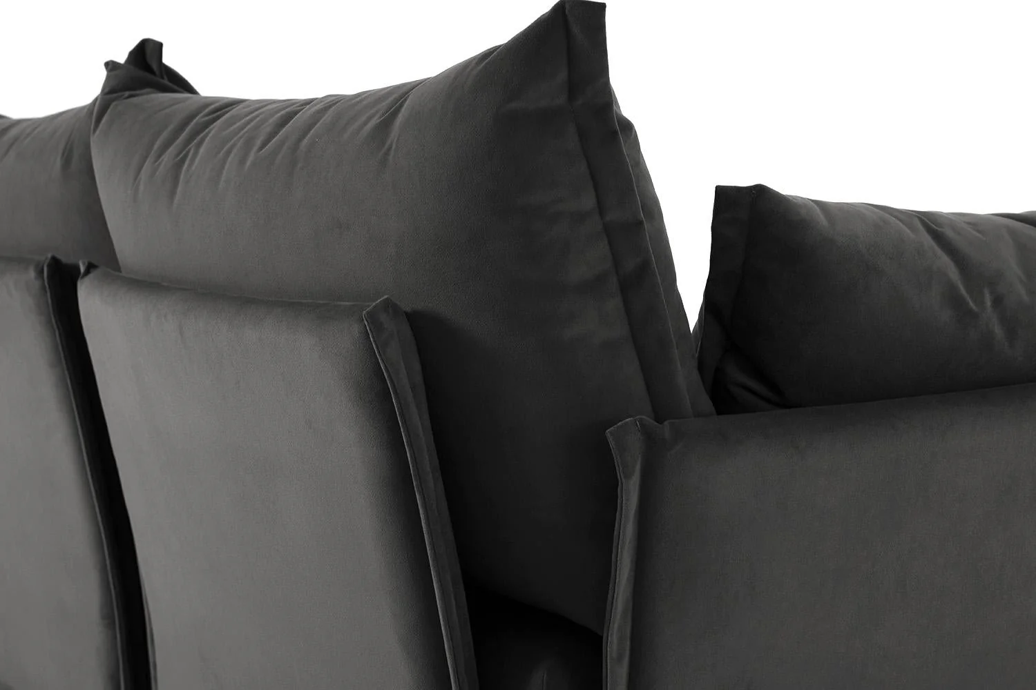 Model 06 Corner Sofa with Ottoman, Charcoal - Image 4