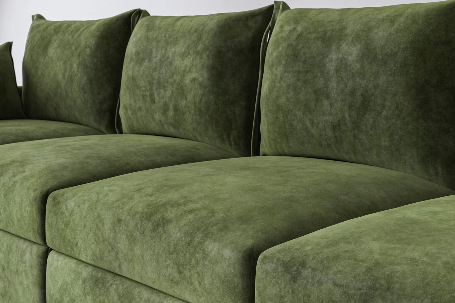 Model 06 Corner Sofa with Ottoman, Conifer - Image 3