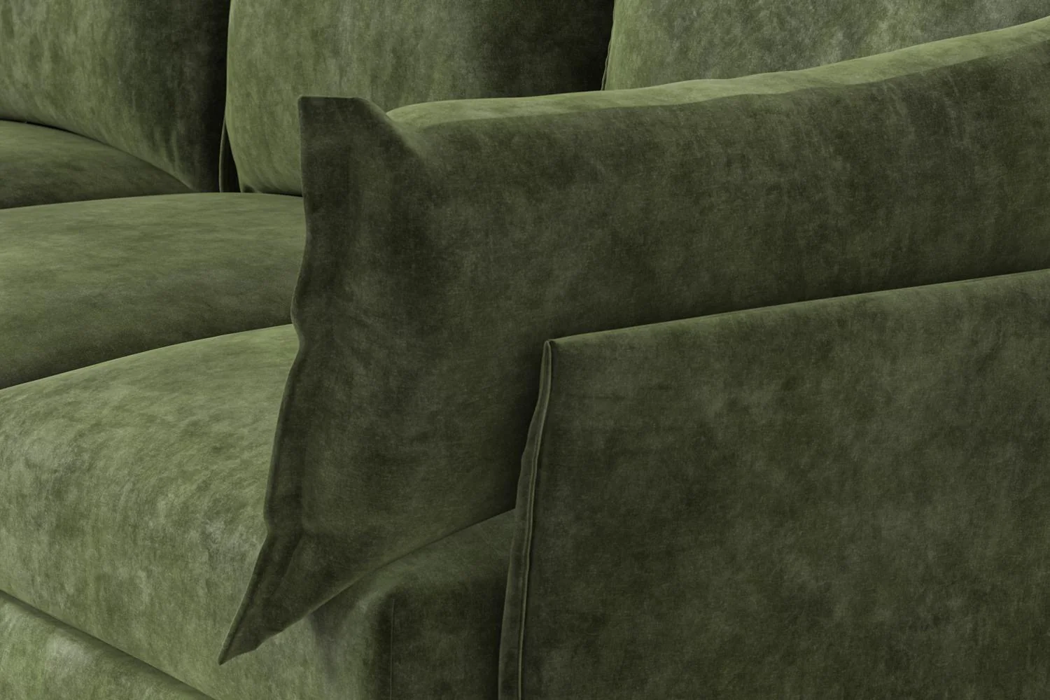 Model 06 Corner Sofa with Ottoman, Conifer - Image 4