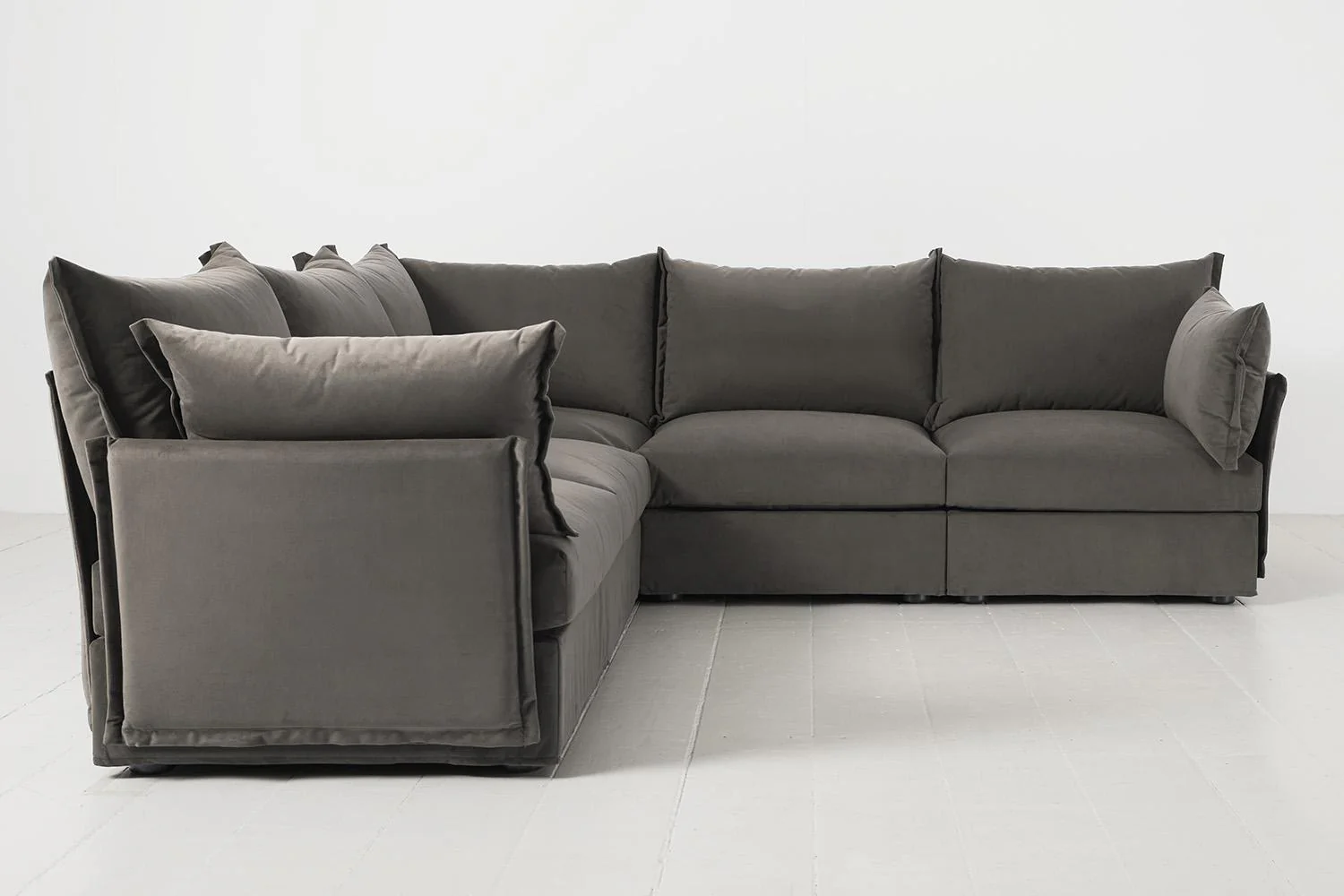 Model 06 Corner Sofa with Ottoman, Elephant - Image 3