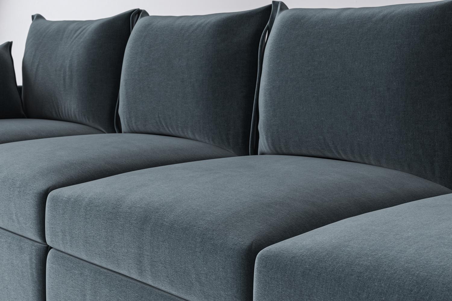 Model 06 Corner Sofa with Ottoman, Hydro - Image 3