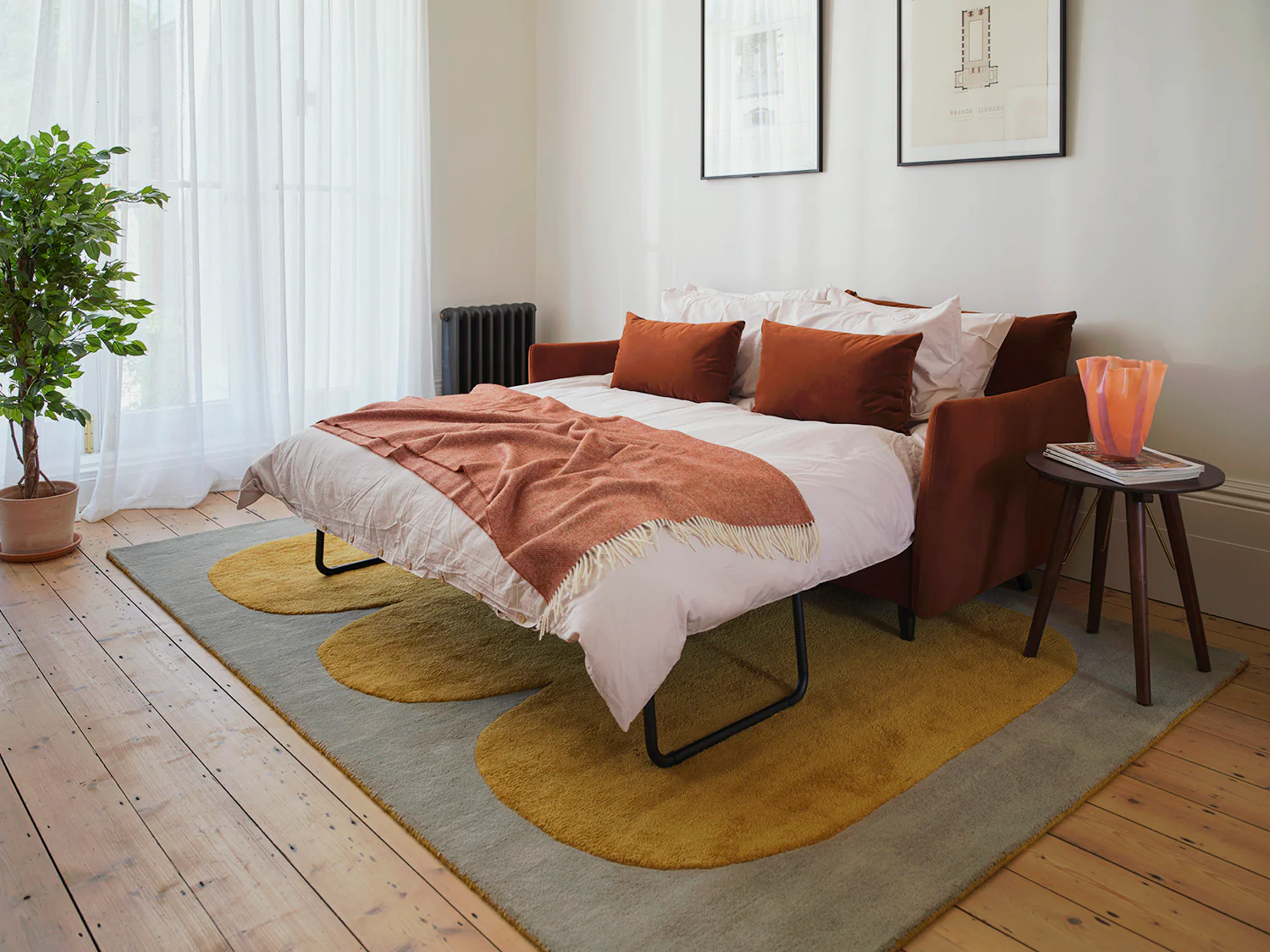 Model 08 Sofa Bed 2 Seater, Umber - Image 4