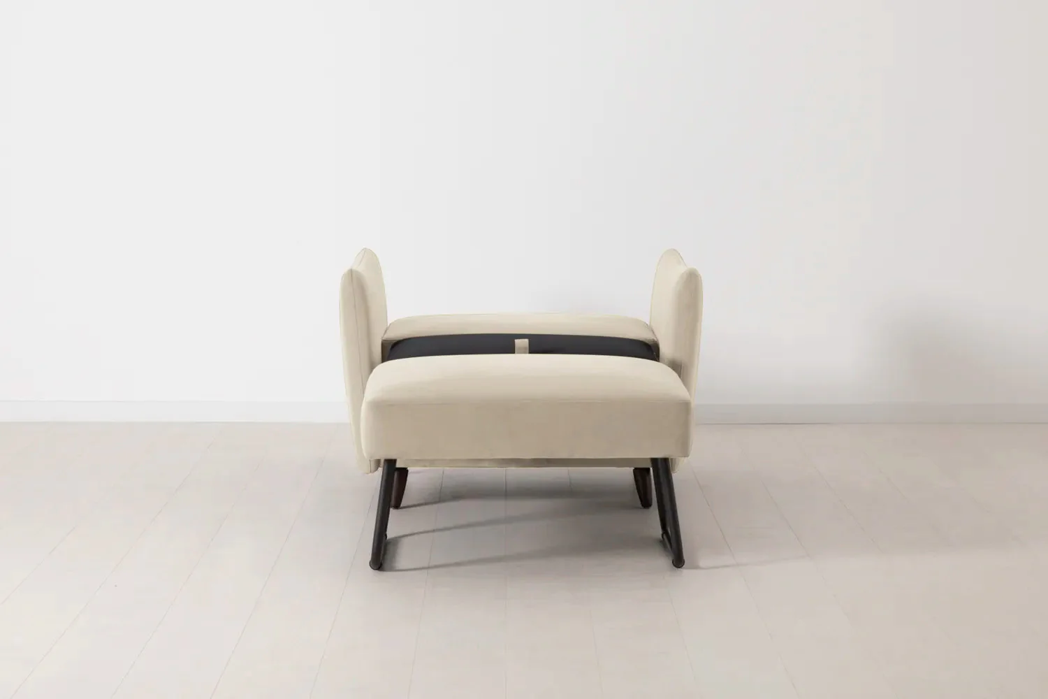 Model 08 Chair Bed Single Sofa Bed, Bone - Image 5