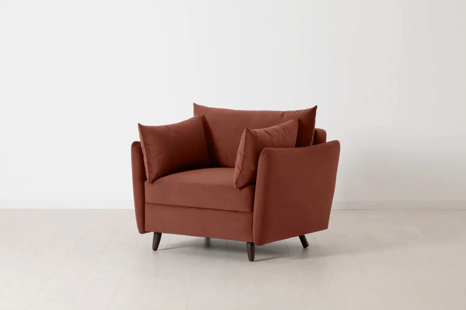 Model 08 Chair Bed Single Sofa Bed, Brick - Image 3
