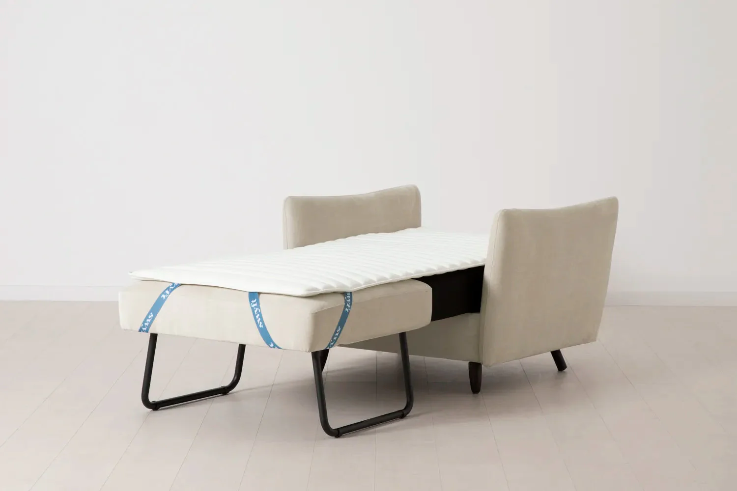 Model 08 Chair Bed Single Sofa Bed, Chalk - Image 6