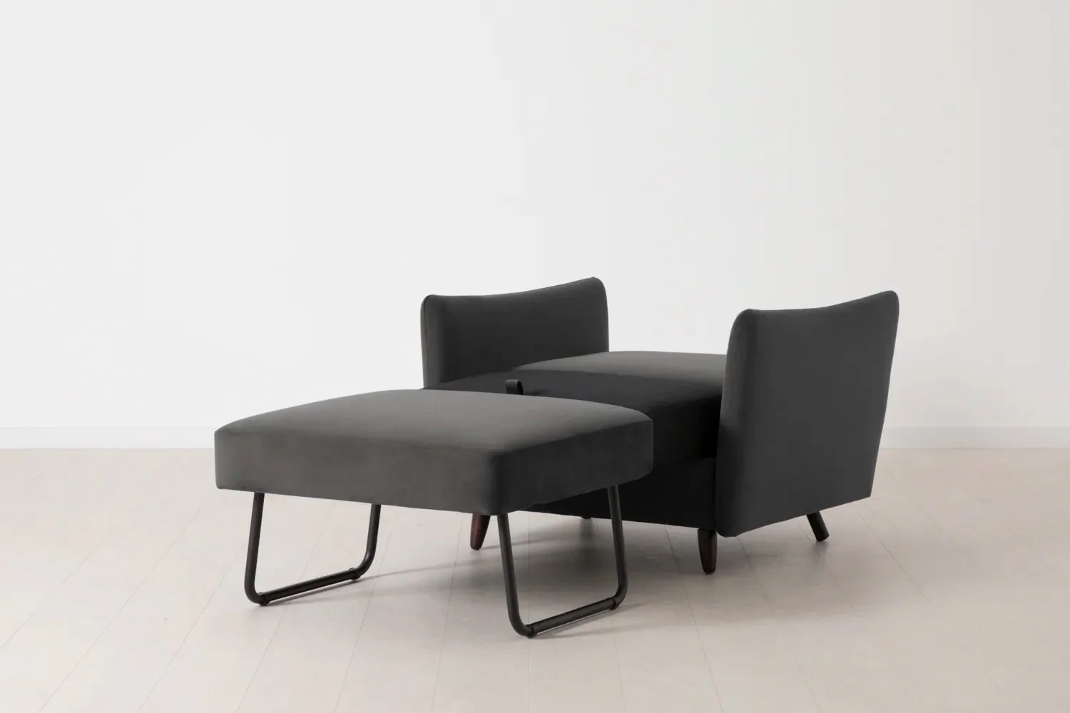 Model 08 Chair Bed Single Sofa Bed, Charcoal - Image 8
