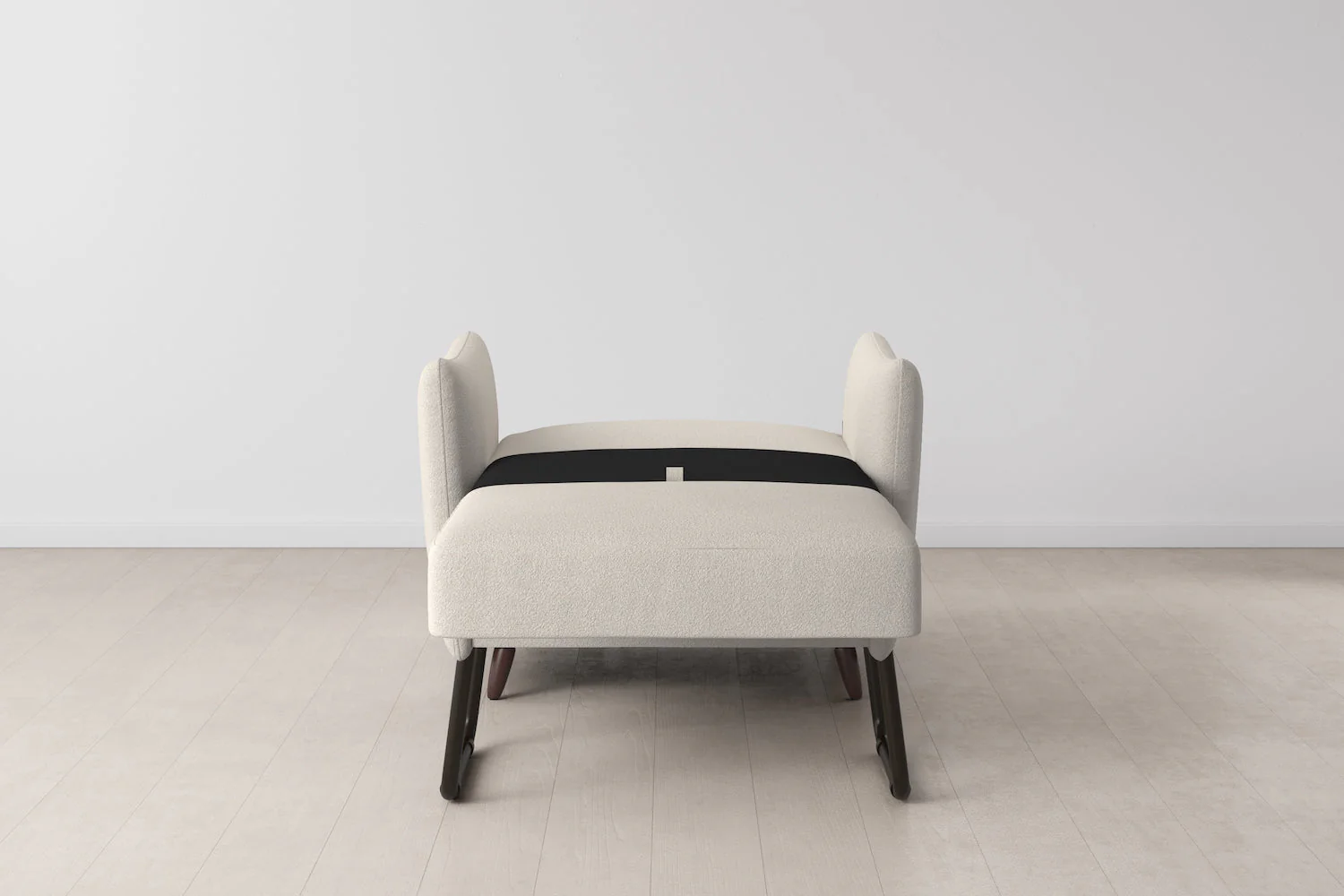 Model 08 Chair Bed Single Sofa Bed, Ivory - Image 5
