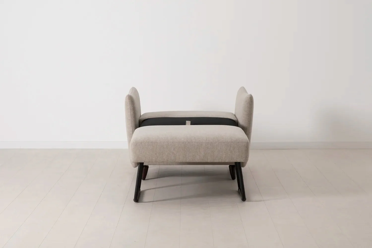 Model 08 Chair Bed Single Sofa Bed, Pumice - Image 7
