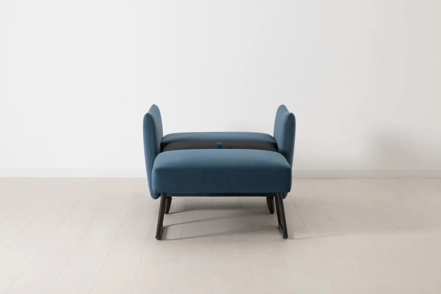 Model 08 Chair Bed Single Sofa Bed, Teal - Image 5