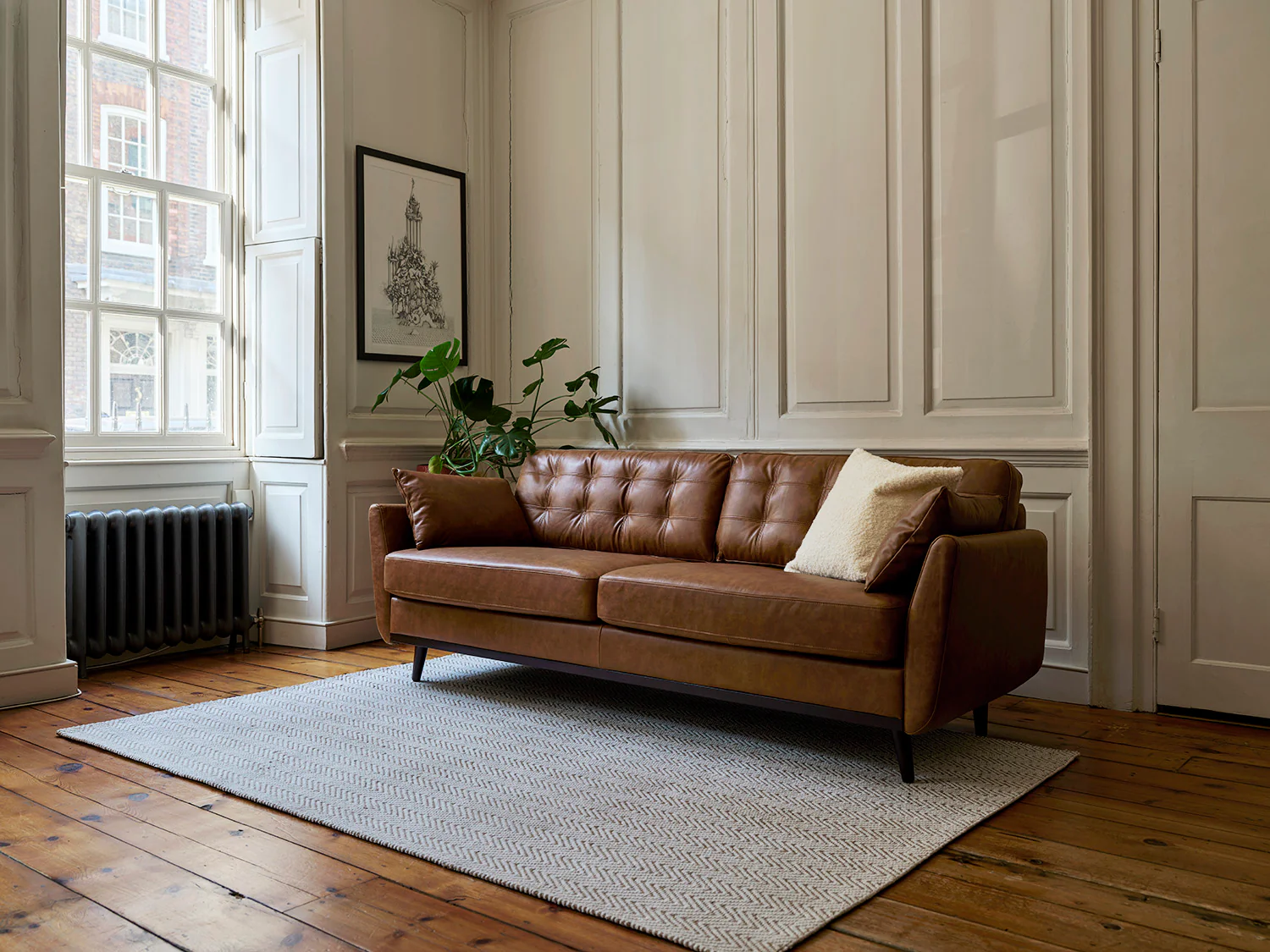 Model 10 2-Seater Sofa, Maple - Image 2