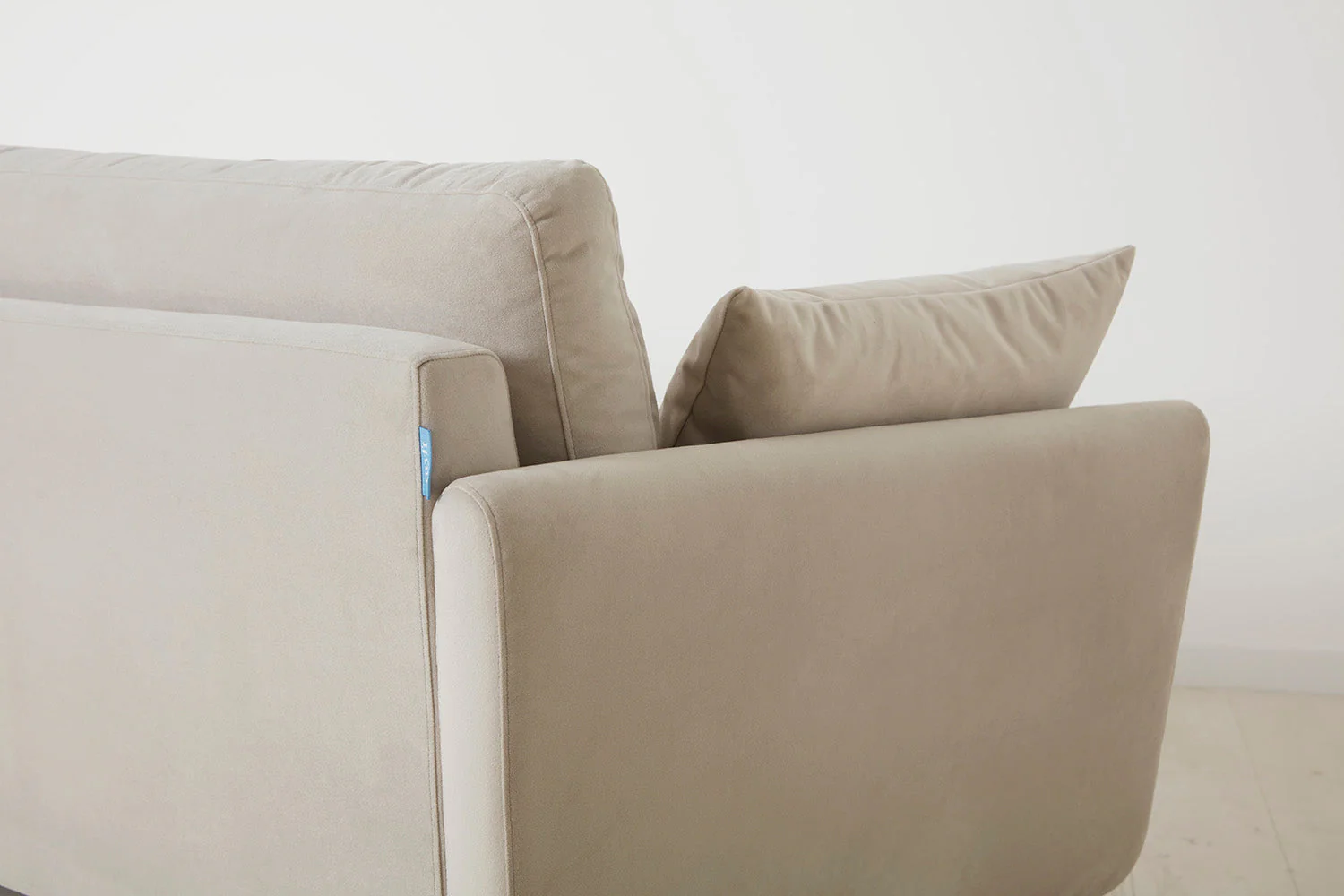 Model 10 2-Seater Sofa with Ottoman, Bone - Image 4