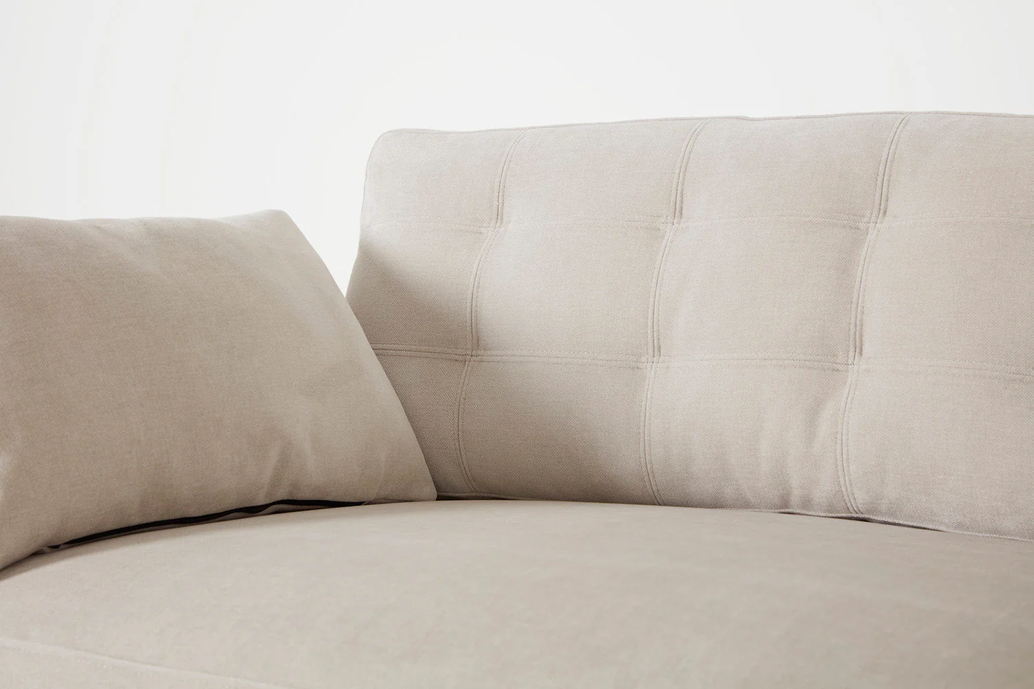 Model 10 2-Seater Sofa with Ottoman, Chalk - Image 7