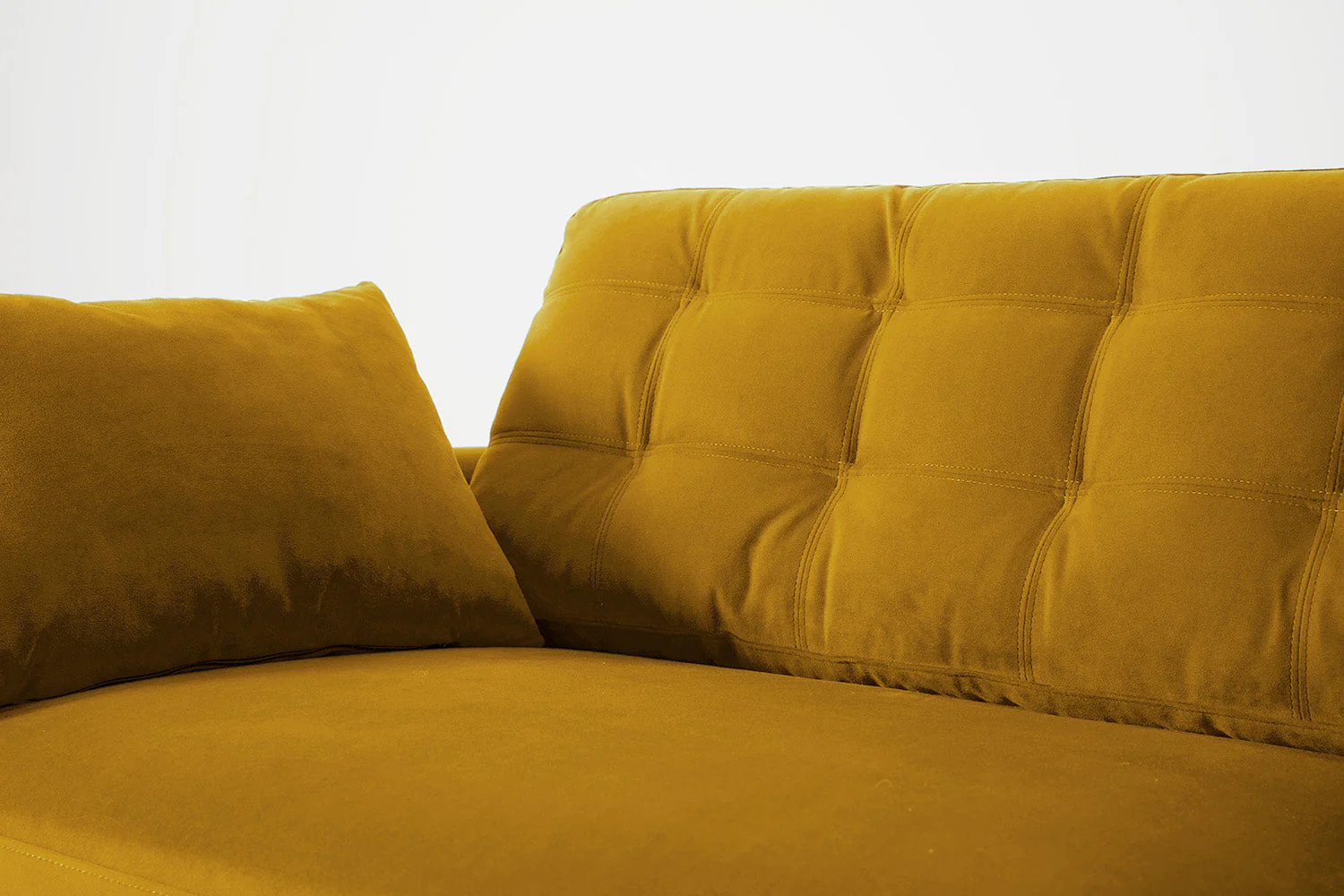 Model 10 2-Seater Sofa with Ottoman, Mustard - Image 6