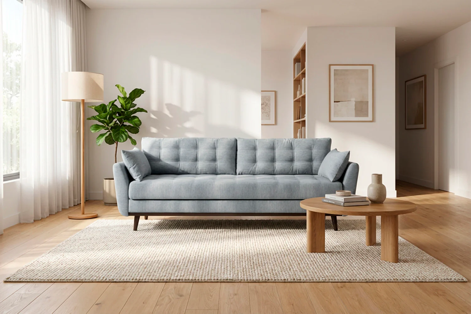 Model 10 Sofa Bed 3 Seater, Seaglass - Image 2