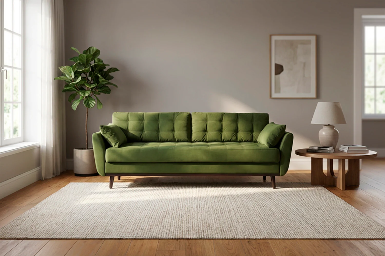 Model 10 Sofa Bed 3 Seater, Vine - Image 4