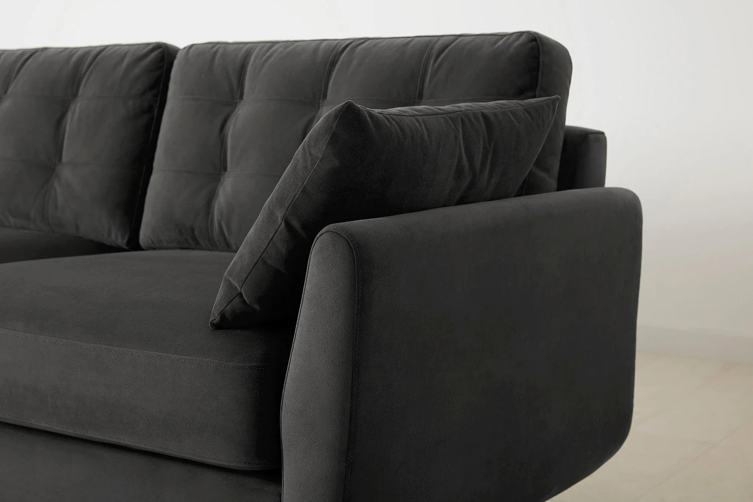 Model 10 3-Seater Sofa with Ottoman, Charcoal - Image 5
