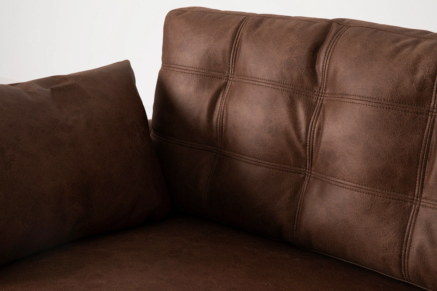 Model 10 3-Seater Sofa with Ottoman, Chestnut - Image 5