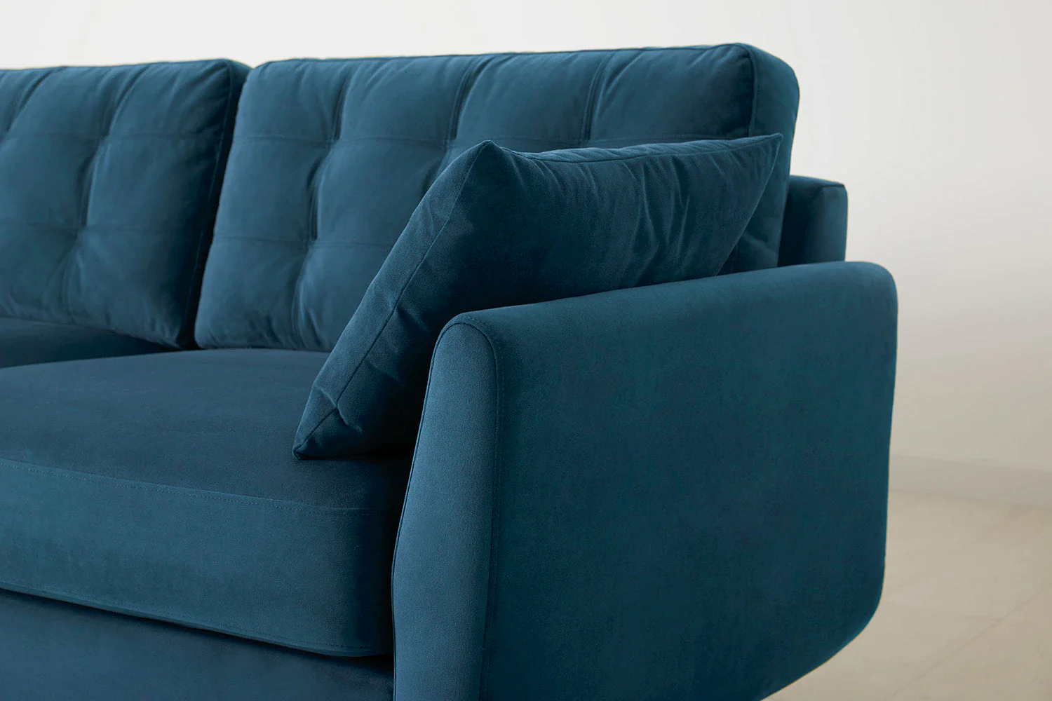 Model 10 3-Seater Sofa with Ottoman, Teal - Image 5