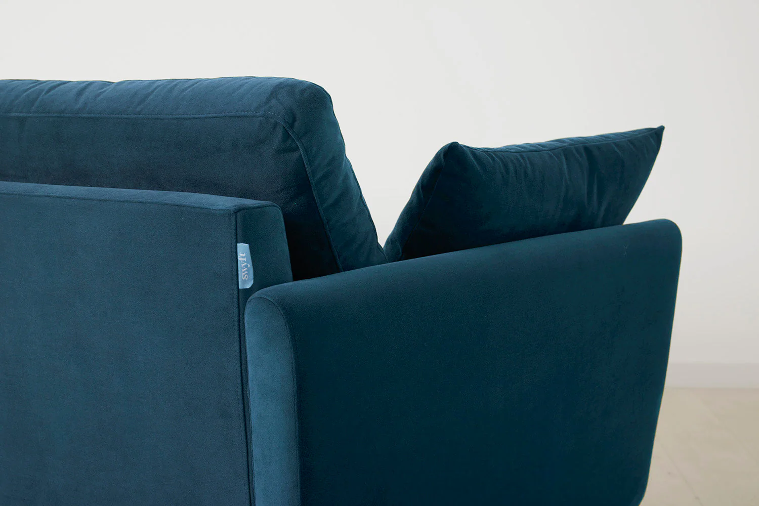 Model 10 3-Seater Sofa with Ottoman, Teal - Image 7