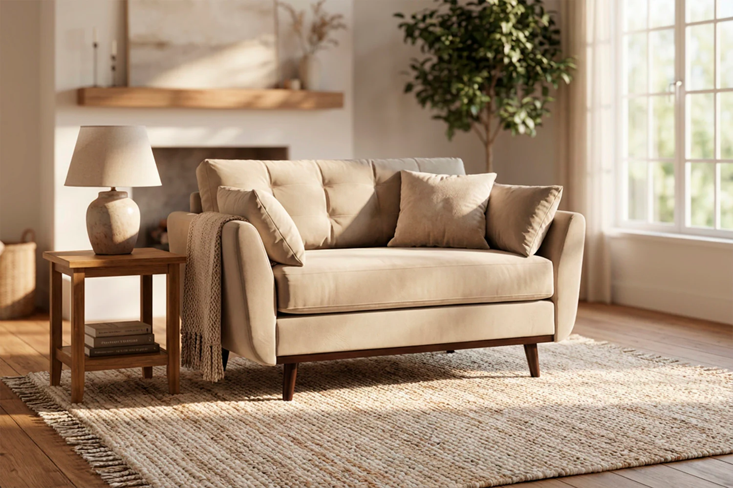 Model 10 Loveseat, Bone - Image 2