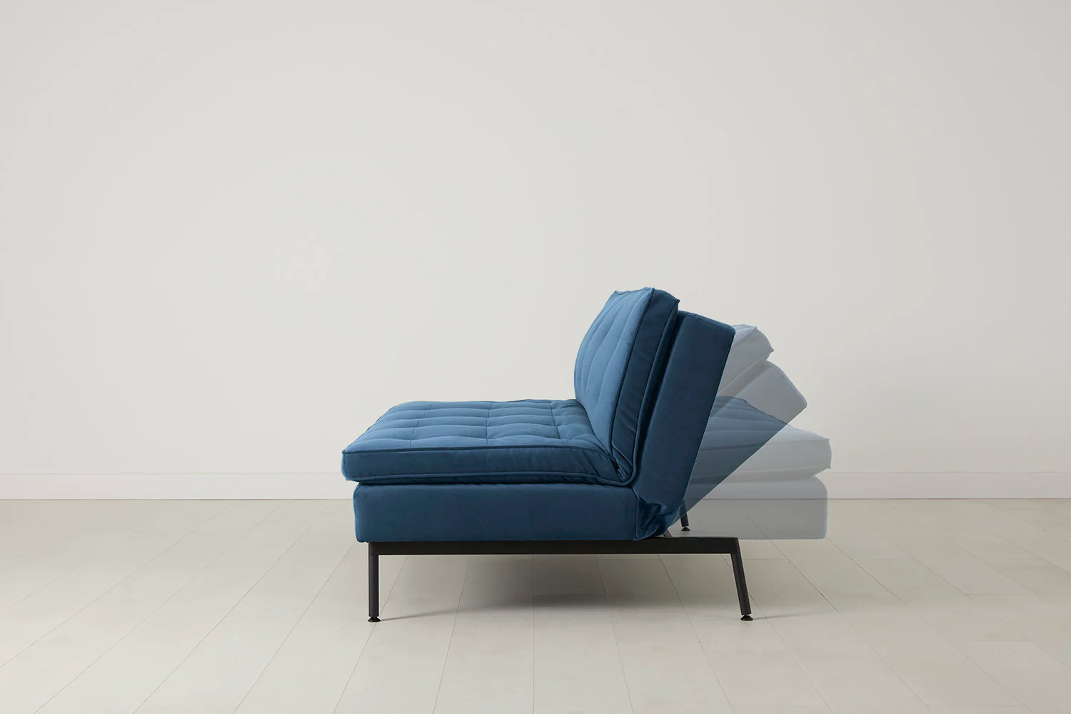 Model 11 Sofa Bed 3 Seater, Teal - Image 3