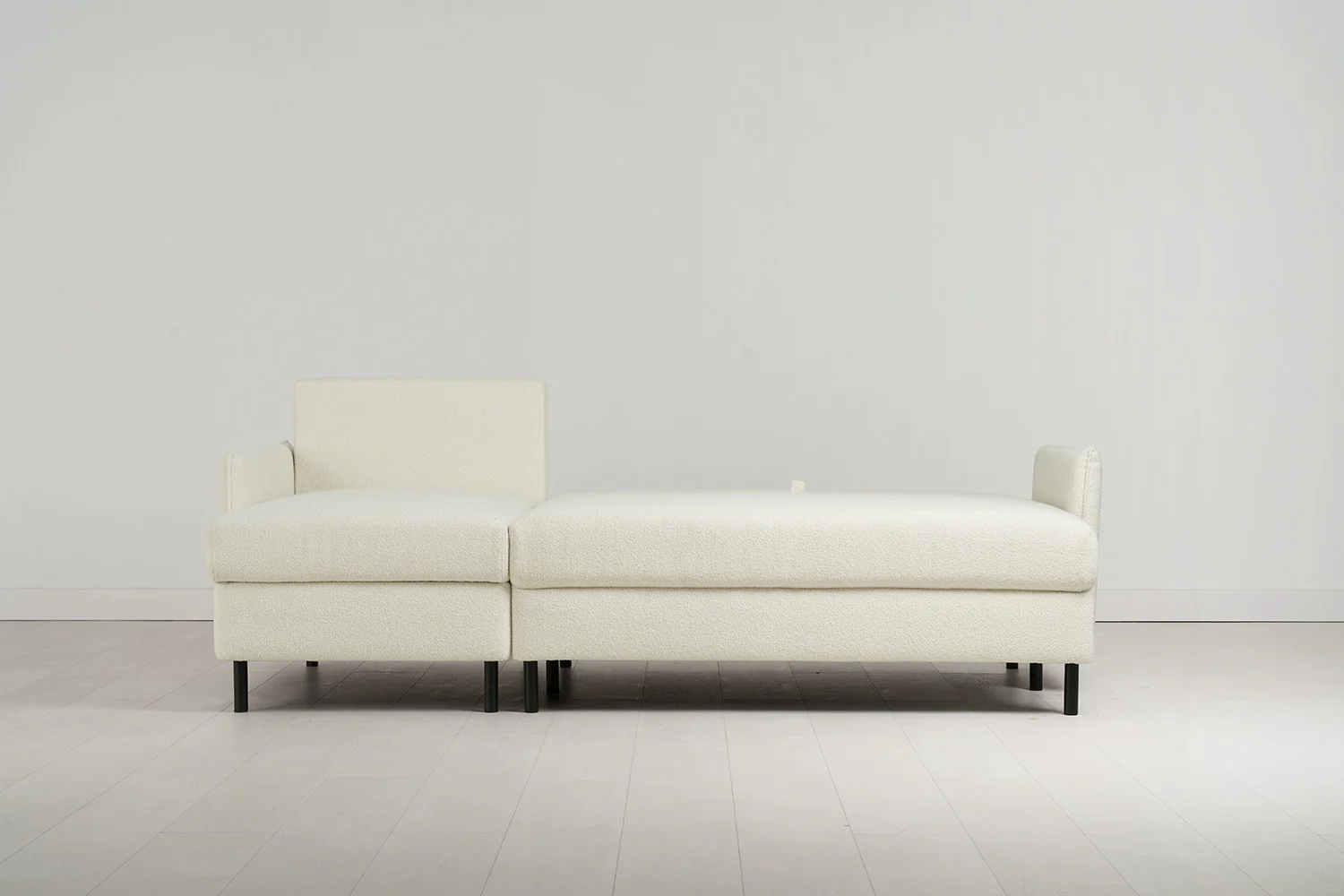 Model 12 Sofa Bed with Storage 3 Seater Left Chaise, Ivory - Image 10