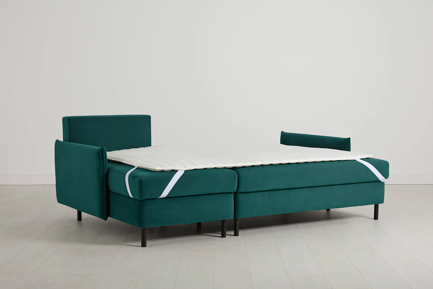 Model 12 Sofa Bed with Storage 3 Seater Left Chaise, Kingfisher - Image 12