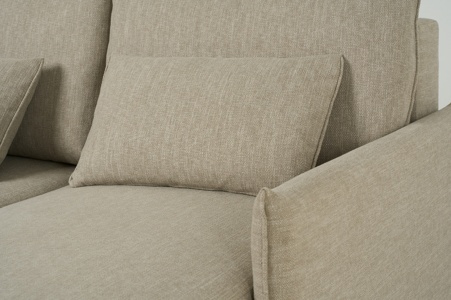 Model 12 Sofa Bed with Storage 3 Seater Left Chaise, Pumice - Image 19