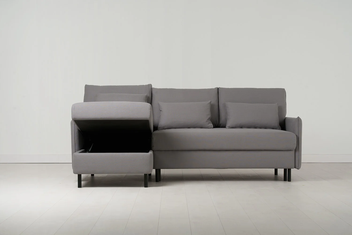 Model 12 Sofa Bed with Storage 3 Seater Left Chaise, Risso - Image 4