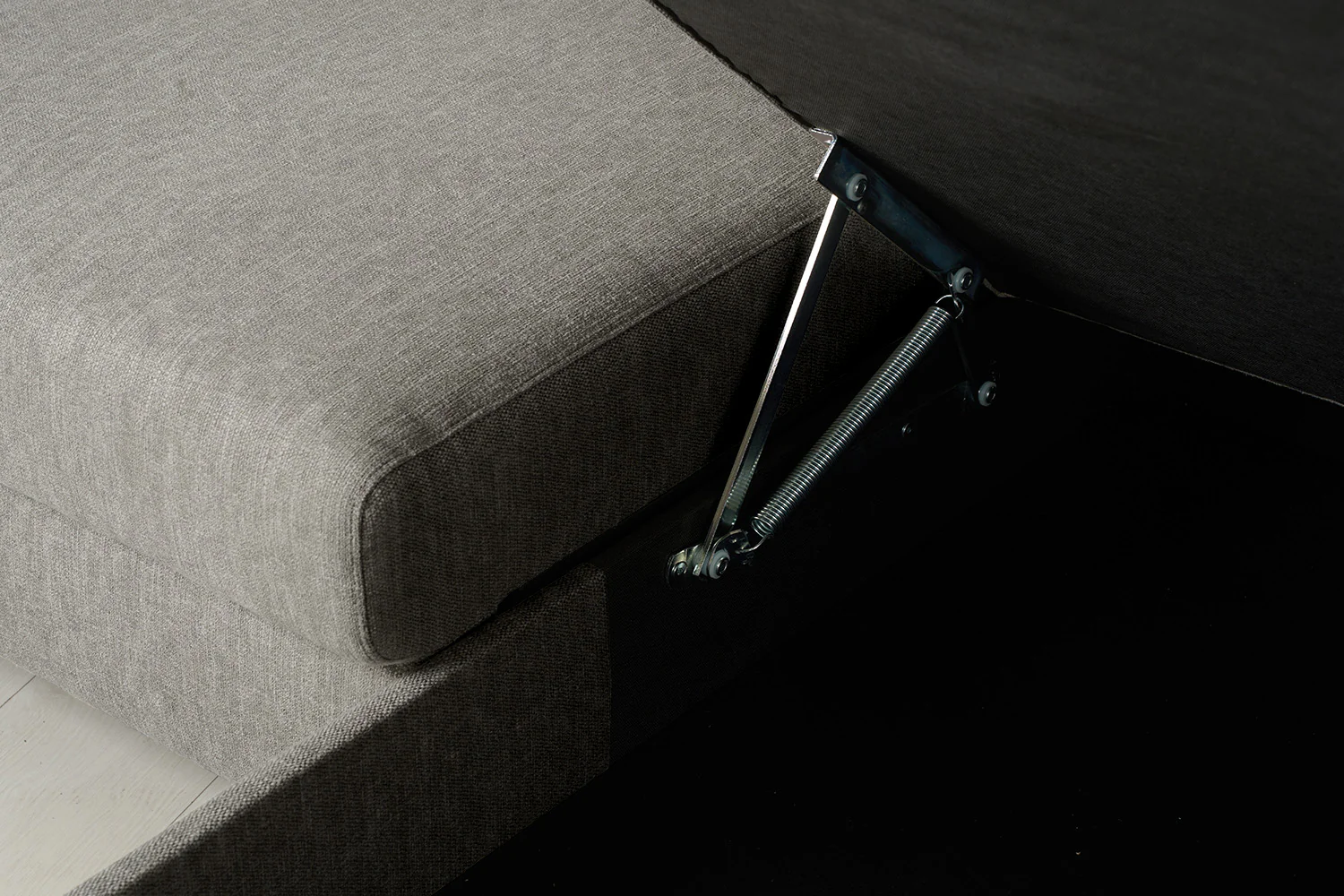 Model 12 Sofa Bed with Storage 3 Seater Left Chaise, Shadow - Image 14