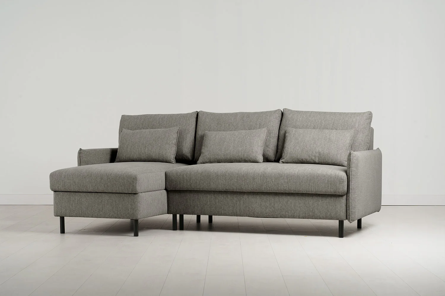 Model 12 Sofa Bed with Storage 3 Seater Left Chaise, Shadow - Image 6
