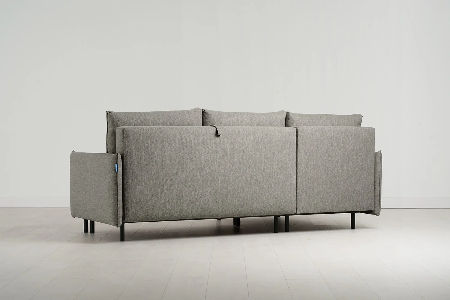 Model 12 Sofa Bed with Storage 3 Seater Left Chaise, Shadow - Image 8