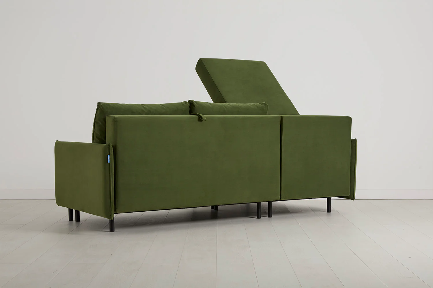 Model 12 Sofa Bed with Storage 3 Seater Left Chaise, Vine - Image 10