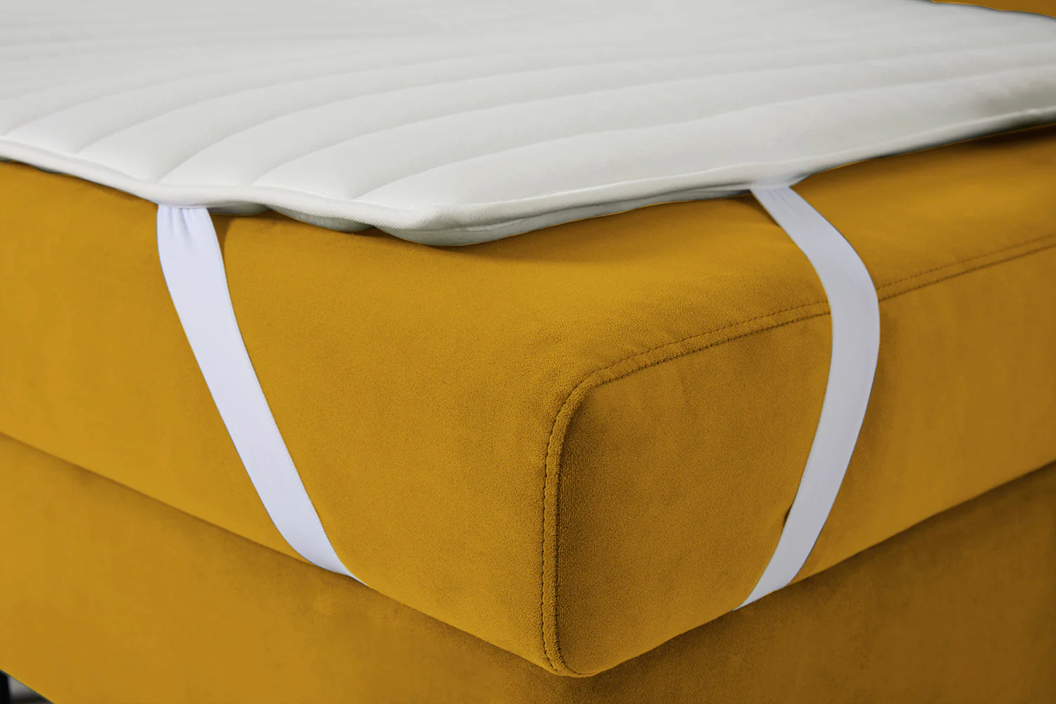 Model 12 Sofa Bed with Storage 3 Seater Right Chaise, Mustard - Image 23