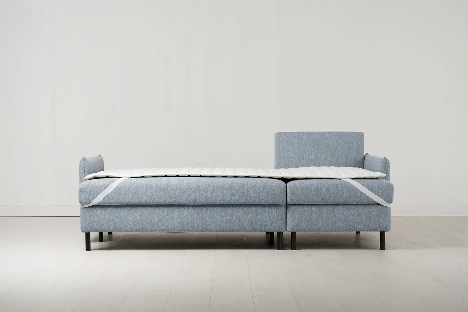 Model 12 Sofa Bed with Storage 3 Seater Right Chaise, Seaglass - Image 11