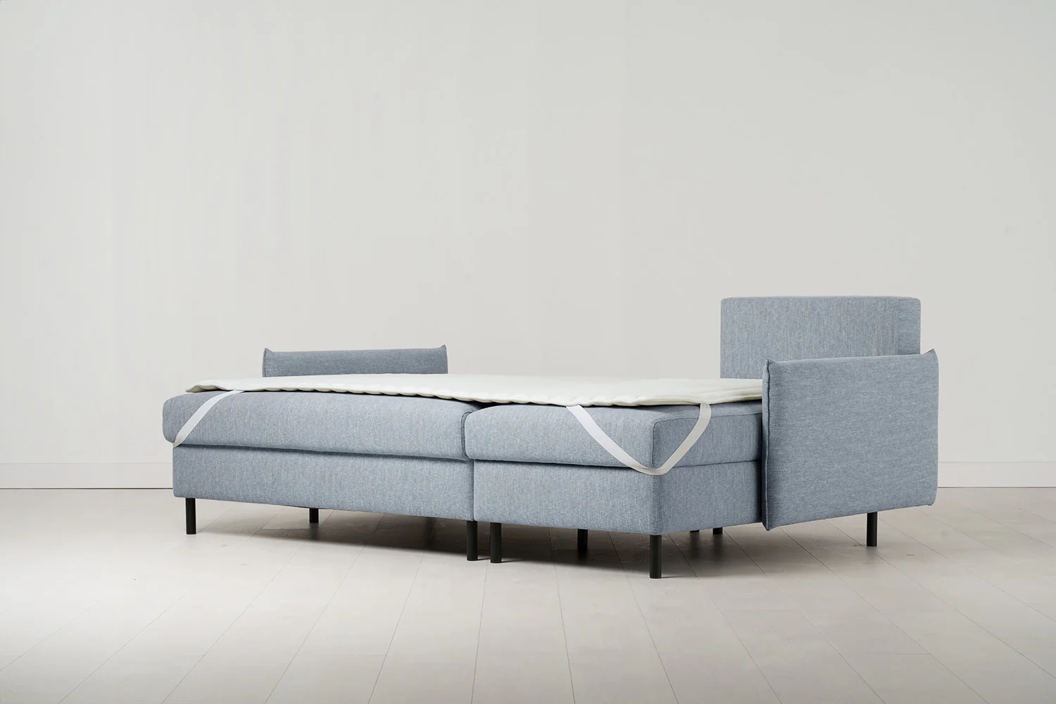 Model 12 Sofa Bed with Storage 3 Seater Right Chaise, Seaglass - Image 12